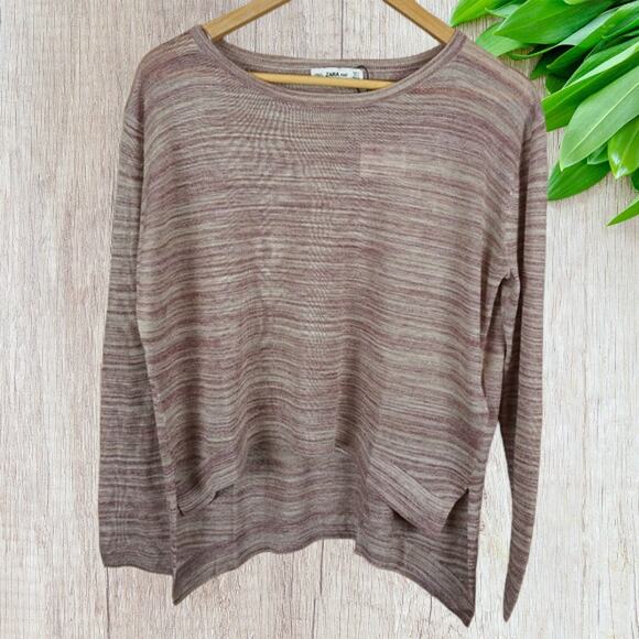 NWT - Zara Knit Lightweight Sweater Line Stripe Size: Medium - Picture 2 of 4